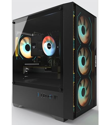 Amazon.com: DeXwtzfn Gaming PC, i7 CPU Up to 4.2 GHz, RX 590
