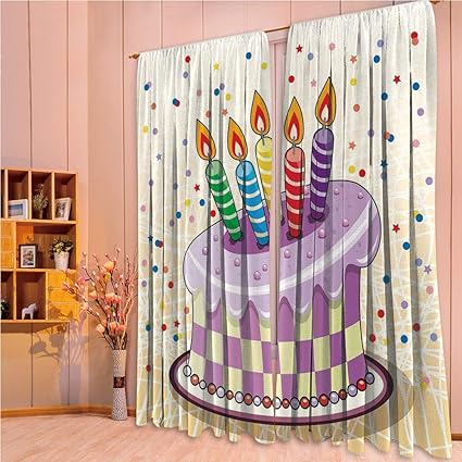 Amazon Com Zhicassiesophier Finel Kids Curtains For Living Room