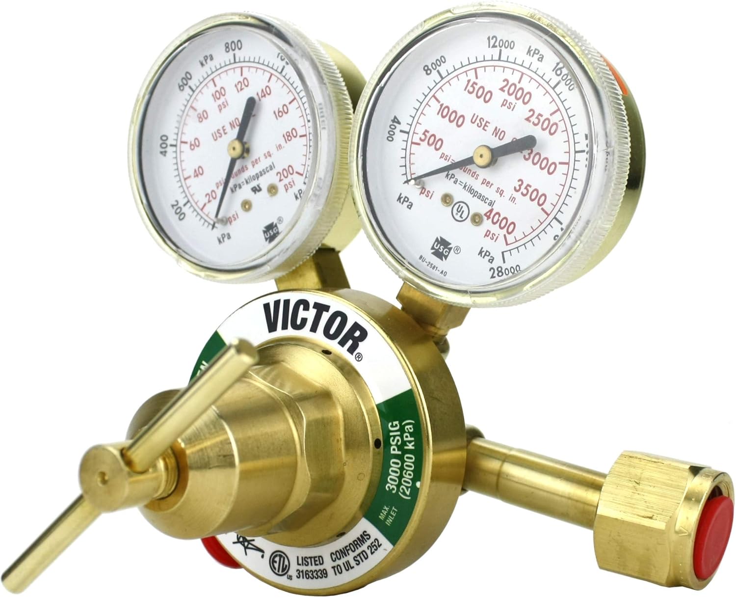 VICTOR Heavy Duty Oxygen Regulator Model 350125540 Delivery Rate