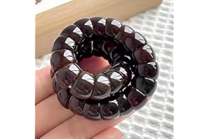ZEZUT Natural Bodhi Seeds Beaded Bracelets, Fidget Toy for Effectively Alleviate Anxiety Stress, Protection Healing Bodhi Bracelet, Addictive Fidget Toy Bracelet for Women Men with Gift Box (Coffee Black)