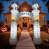 OurWarm 10FT Halloween Inflatables Outdoor, Cemetery Halloween Archway | Haunted Halloween Blow Up Yard Decorations, Halloween Inflatable Arch for Halloween Decorations Outdoor Decor, Fast Inflation