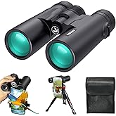 Gosky 8x42 Roof Prism Binoculars for Adults, HD Professional Binoculars for Bird Watching Travel Stargazing Hunting Concerts Sports-BAK4 Prism FMC Lens-with Phone Mount Tripod Strap Carrying Bag