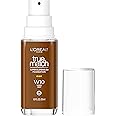 L'Oreal Paris True Match Super-Blendable Foundation, Medium Coverage Liquid Foundation Makeup, W10, Deep, 1 Fl Oz