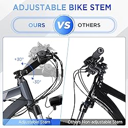 Funhang Electric Bike for Adults, 26'' 1000W Peak
