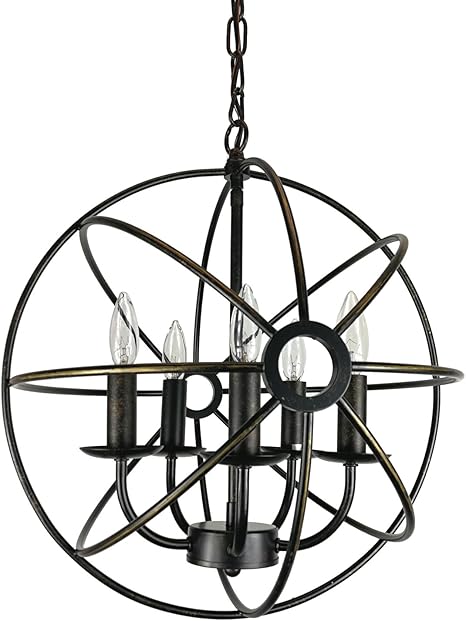 modern cage chandelier
