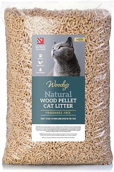 Vivo Technologies 20L Natural Wood Pellet Cat Litter Ultra Absorbent