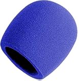 On Stage Foam Ball-Type Mic Windscreen, Blue