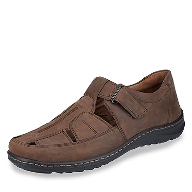 Waldläufer 478302 Herren Slipper aus Nubukleder herausnehmbares Fußbett Weite H