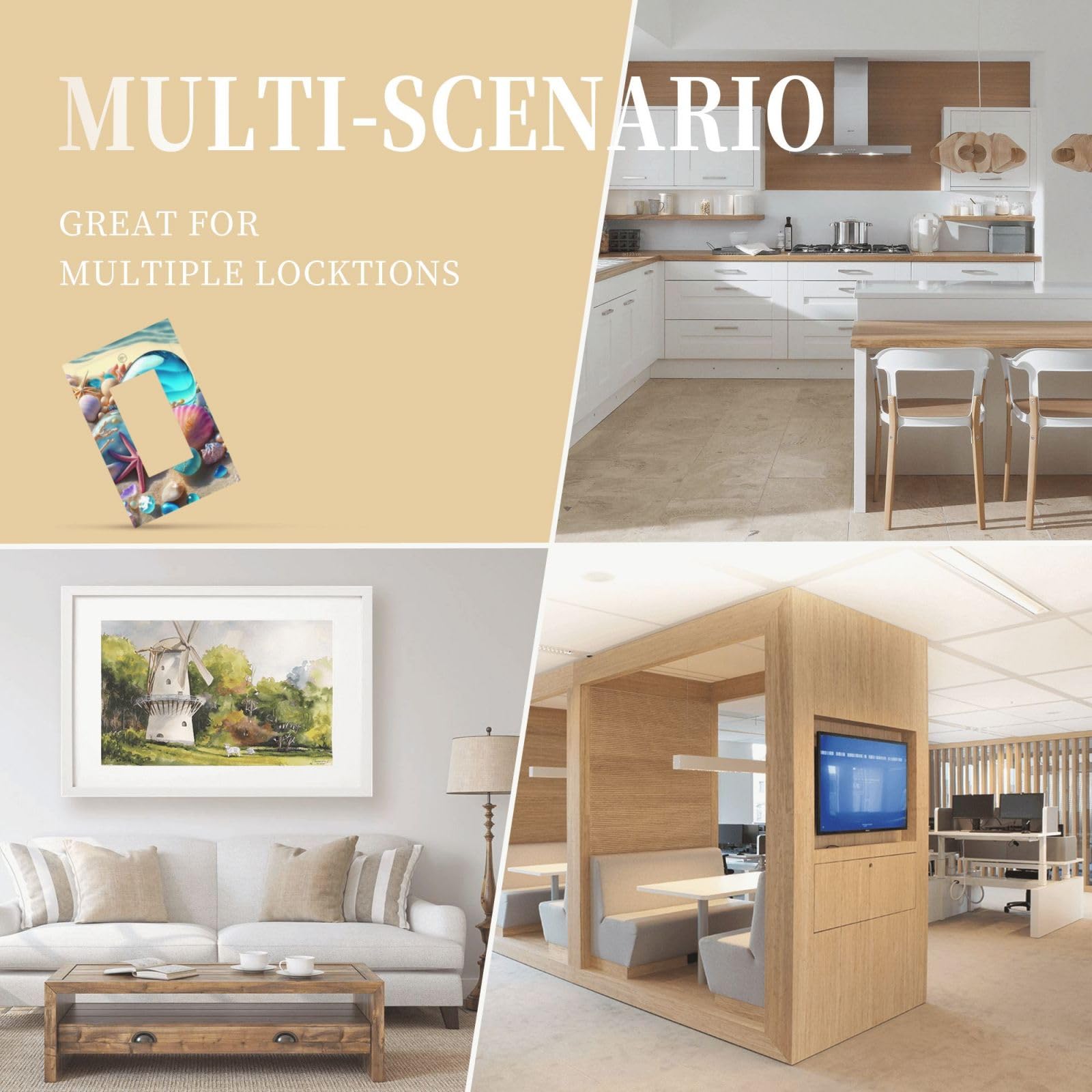 Beach Starfish Seashell Nautical Custom 1 Gang