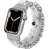 Urpanda Boho Bracelet Compatible with Apple Watch Band Women Men 38mm 40mm 41mm 42mm 44mm 45mm 46mm 49mm, Elastic Beaded Apple Watch Strap Stretchy Dressy iWatch band Series 11 10 9 8 7 6 5 4 3 2 1 SE 3 Ultra 3