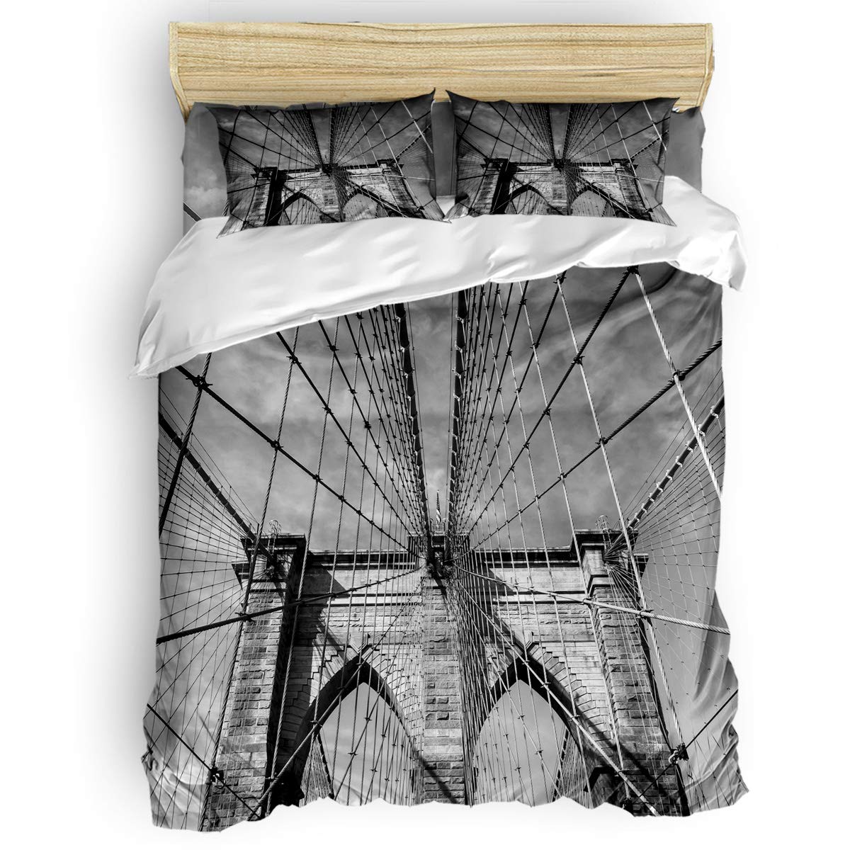 Amazon Com Libaoge Bedding Duvet Cover 4 Piece Set Full Size