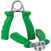 CanDo Hand Grip Exerciser Pair-Green, Medium
