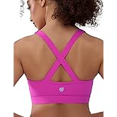Cordaw Pickleball Sports Bras for Women High Support, Molded Cup Crisscross Back High Impact Workout Yoga Bra