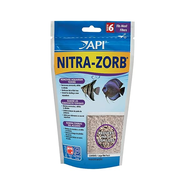 API NITRA-ZORB SIZE 6 AQUARIUM CANISTER FILTER FILTRATION POUCH 1-COUNT BAG, MODEL:110A