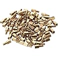 uxcell M3 6+6mm F/M Brass Hex Standoff Spacer Screws PCB Pillar 88 Pcs