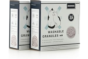 Cat Litter Box Washable Granules Refills. Compatible to Cat Genie Refills. Great for cat Toilet Training kit. Compostable and