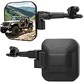 Wrangler mirrors door off Compatible with Wrangler JL JLU & Gladiator JT 2018-2023, Wrangler Mirrors Can Automation Folded and Reset When Encountering Obstacles, HD Large Field of View is Anti-shaking
