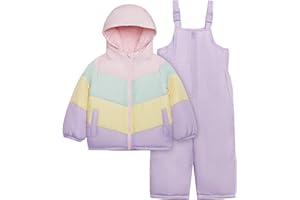 Carter's Girls' Toddler Heavyweight 2-Piece Snowsuit Set – Water Resistant Ski Jacket & Snow Bib