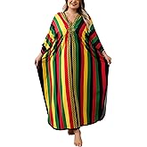 Kaftan Dress for Women - Plus Size Caftan Maxi Beach Dress Moo Moos Loungewear, Swimsuit Cover Up for Beach, Pool or Vacation