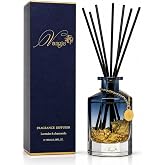 VANGIE Luxury Reed Diffuser for Home | Lavender &amp; Chamomile Calming Scent | Floating Gold Leaf Glass Bottle | Long-Lasting Aroma | Vegan | Bedroom, Bathroom &amp; Relaxing Spaces