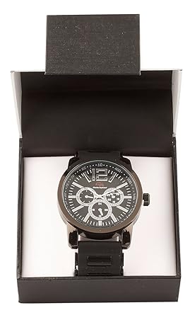 Charles Raymond Mens Watch Black Chronograph Look (CR-20)