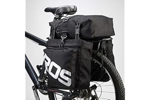 UNISTRENGH Waterproof Bike Panniers Bag 3 in 1 Multi Function Messenger Panniers Bicycles Rear Seat Trunk Bag Saddle Bag for MTB Road Cycling