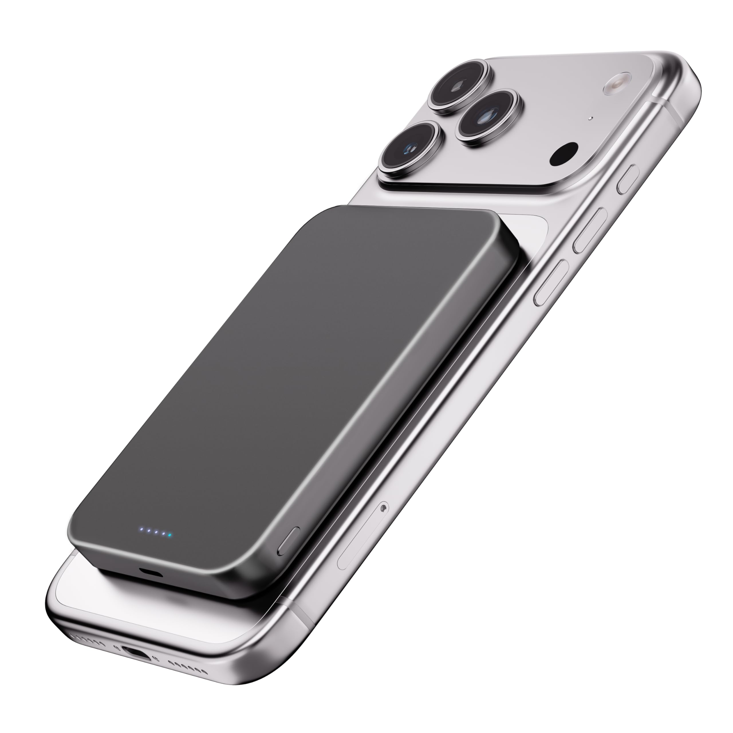 Yamisan Magsafe対応 モバイルバッテリー 10000mAh 軽量 PD20W急速充電 マグネット式 ワイヤレス充電器 スマホ充電器 大容量 両台同時充電 Type-C入出力兼用 マグセーフ充電器 iPhone17/16/15/14/13/1