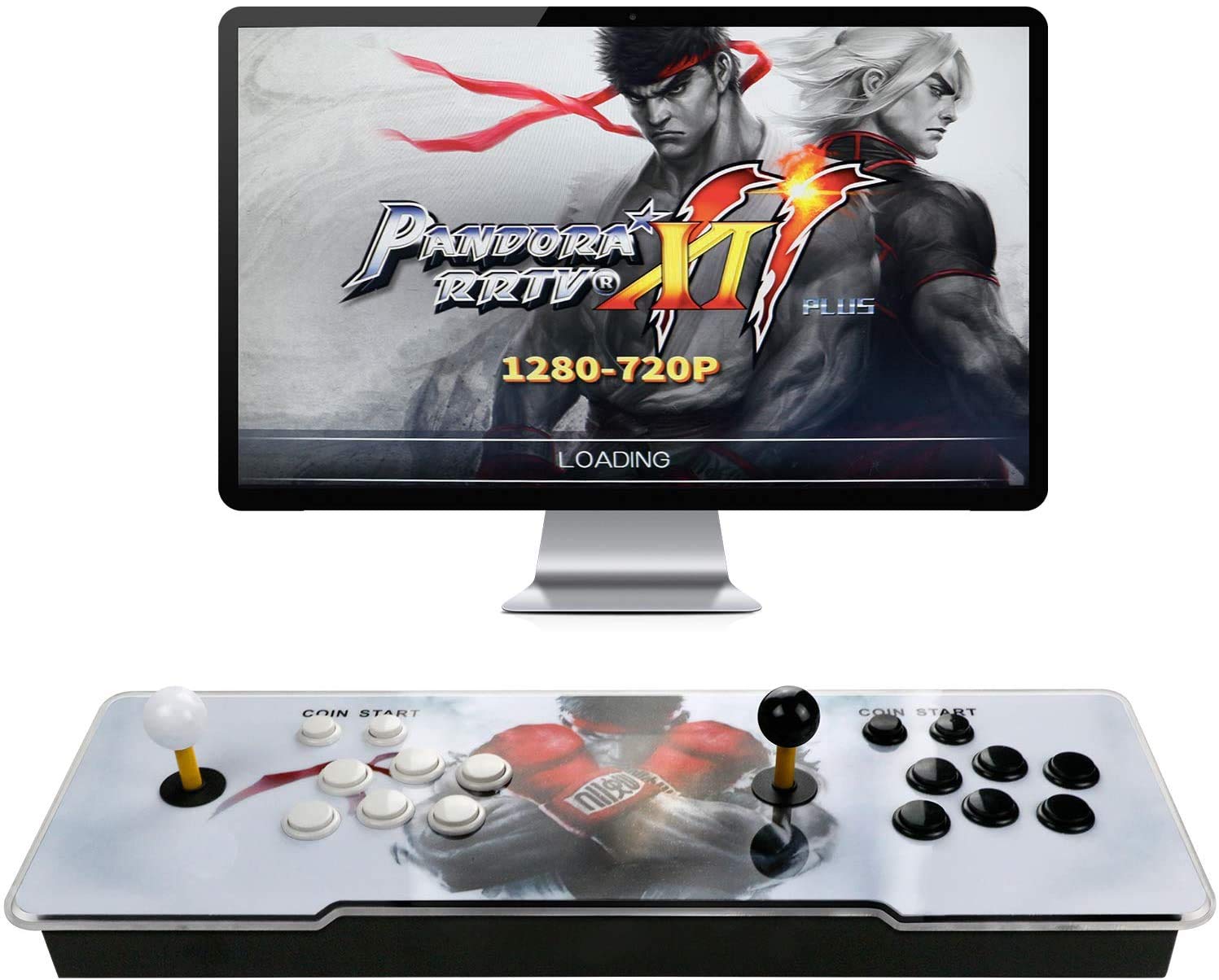 LWTOP Rocker Fighting Game Console - 2680 Games Installed, Search Games, Support 3D Games, 4 Players