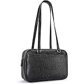 APHISON Vegan Leather Shoulder Purses for Women with Top Handle Strap, Ladies Handbags, Tote Hobo Bags Sunflower Design