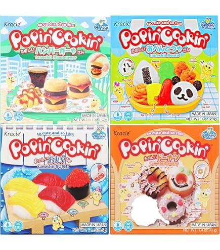Popin' Cookin' DIY Kit Japaneese Snack Boxes Assortment 4pcs