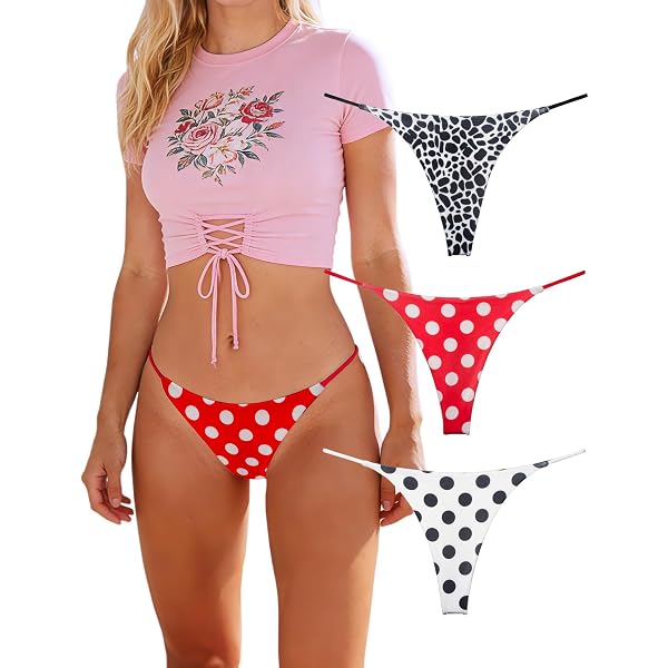 Lot De 3 Strings Charlott – Taille L, Couleur Blanc, Lingerie Neuve Avec étiquettes