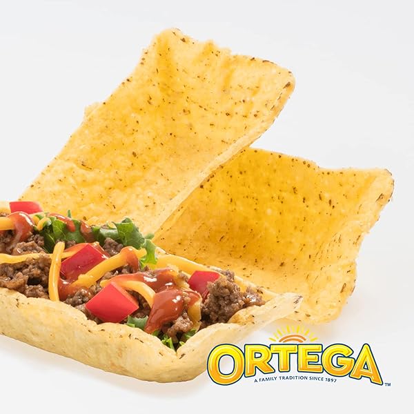 ORTEGA FIESTA FLATS, FLAT BOTTOM TACO SHELLS, 12 COUNT