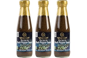 VALUBNDL: PREMIUM THAI STIR FRY SAUCE - Black Pepper Soya Teriyaki Soy Sauce - Custom VALUBNDL Branded Pack of 3 (BULK 570G!)