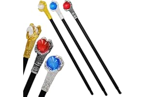 DRONSIDE Kids Scepter Staff Toy - Costume Prop Scepter for Role Play, Themed Party, Halloween Dress-up Parties
