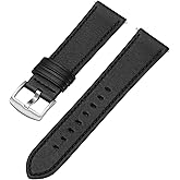 Afany Leather Watch Band for Men, Quick Release Replacement Watch Strap for Women, 18mm 19mm 20mm 21mm 22mm,Black Brown