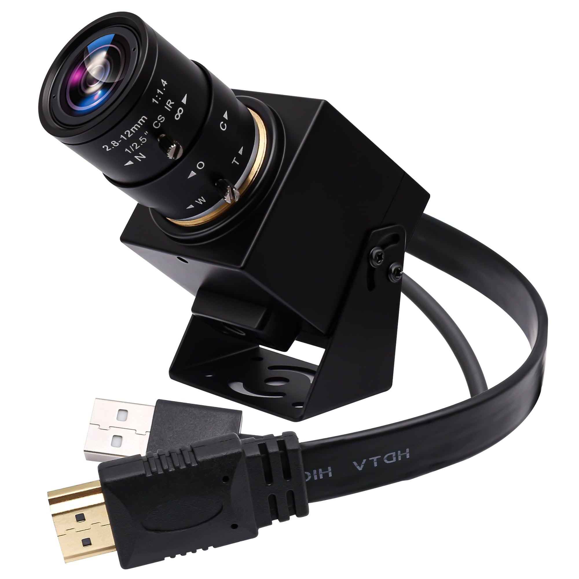 Photo 1 of ELP 4K HDMI USB Camera - 2.8-12mm 4X Zoom Webcam With Manual Adjustment for Computer, TV, Projector, Monitor