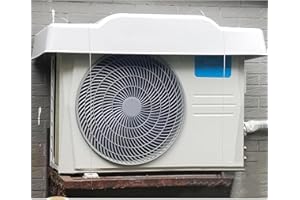 Generic Outdoor AC Units Protection Cover, Heat Pump Mini Split Cover, White,Anti-UV Sun Shade Rain Snow Protection for Mini 