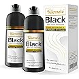 Kilomets Black Hair Dye Shampoo 400ml- Pack 2-100% Grey Coverage in Minutes - Ammonia Free Hair Color Shampoo Gray Silver Hair- Instant Coloring At Home Gift for Her for Him