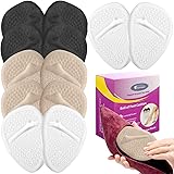 6 Pairs Metatarsal Pads for Women, Professional Reusable Silicone Ball of Foot Cushions, All Day Pain Relief and Comfort Meta