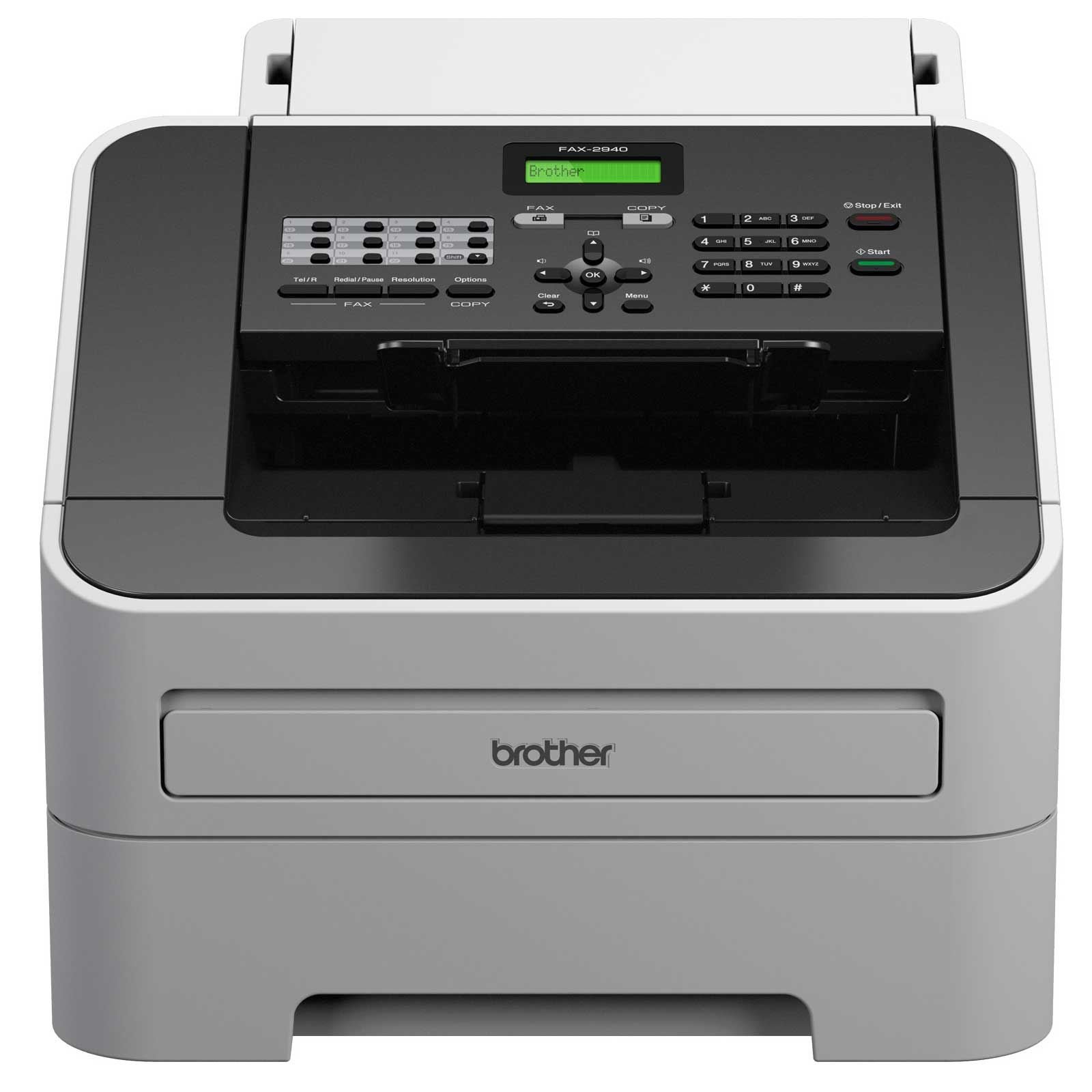 Brother FAX-2940 Mono Laser Fax Machine, High Speed Modem| Fax, A4 | UK Plug