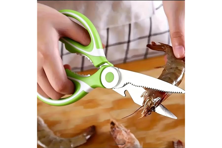 Kitchen Scissors Heavy Duty, Stainless Steel Scissors Kitchen, Upgrade Poultry Shears, Kitchen Shears Dishwasher Safe, Meat, Food Scissors