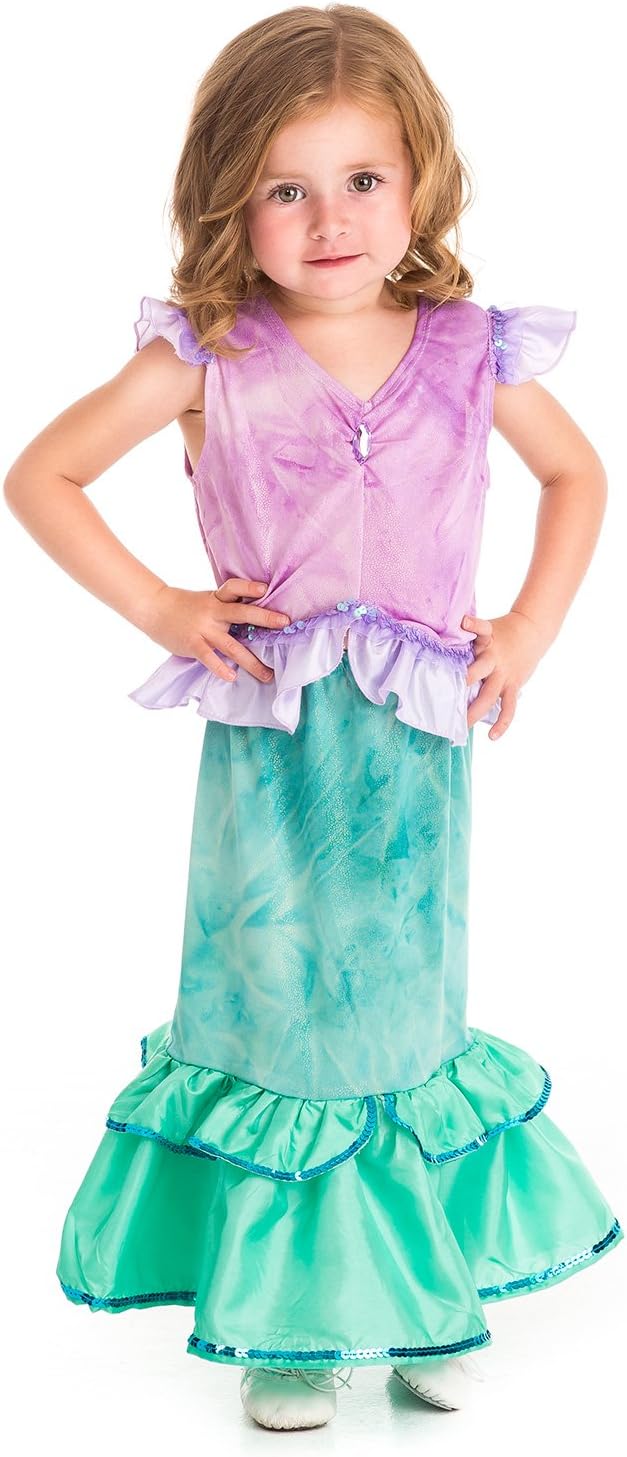 Little Adventures Traditional Mermaid Princess Girls Costume - Medium (3-5 Yrs)