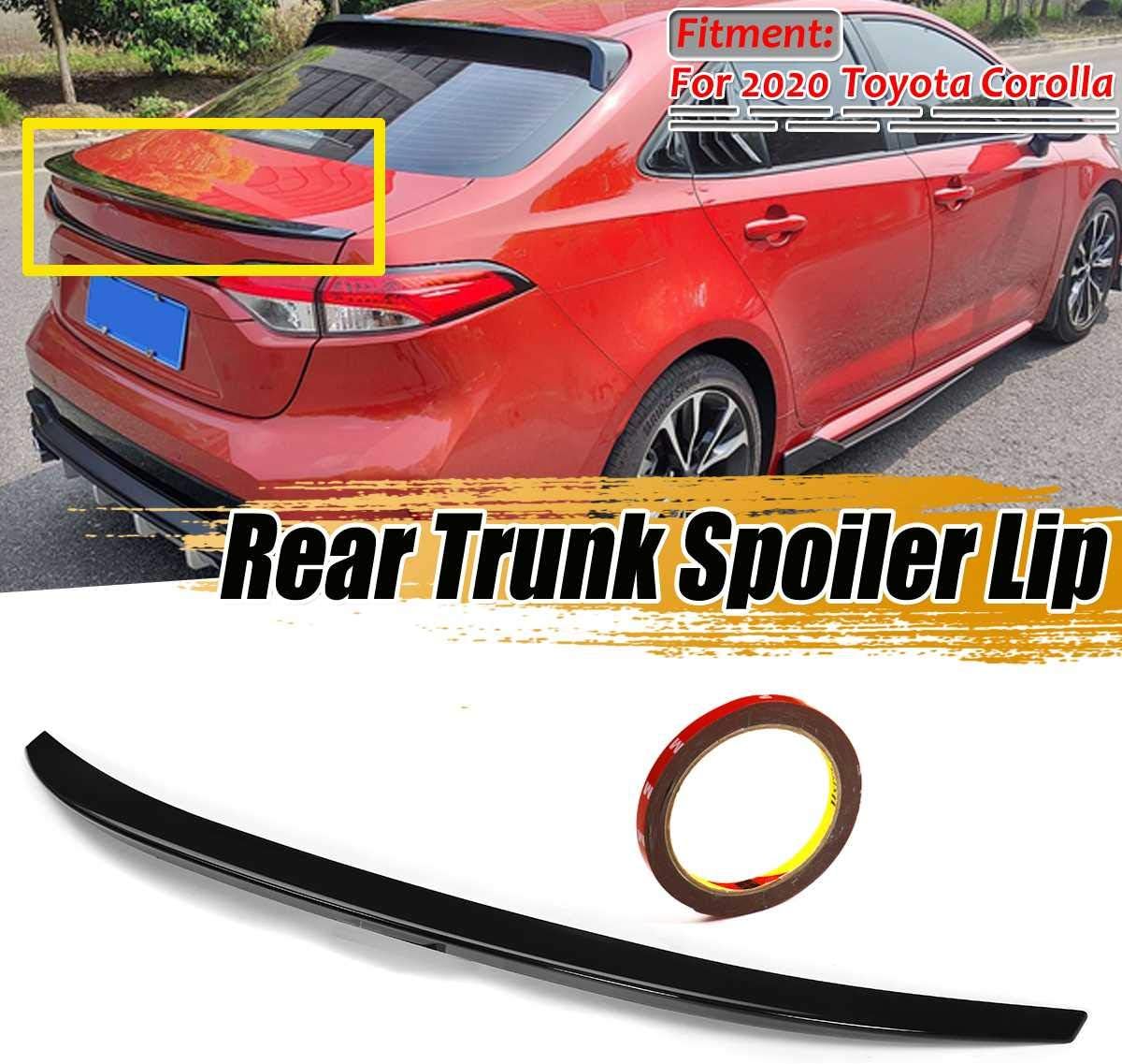 Amazon Abs 光沢のある黒車のリアトランク Boot Lip スポイラー翼レーシングカースポイラートヨタカローラ のためのトリム カーアクセサリ 車 バイク