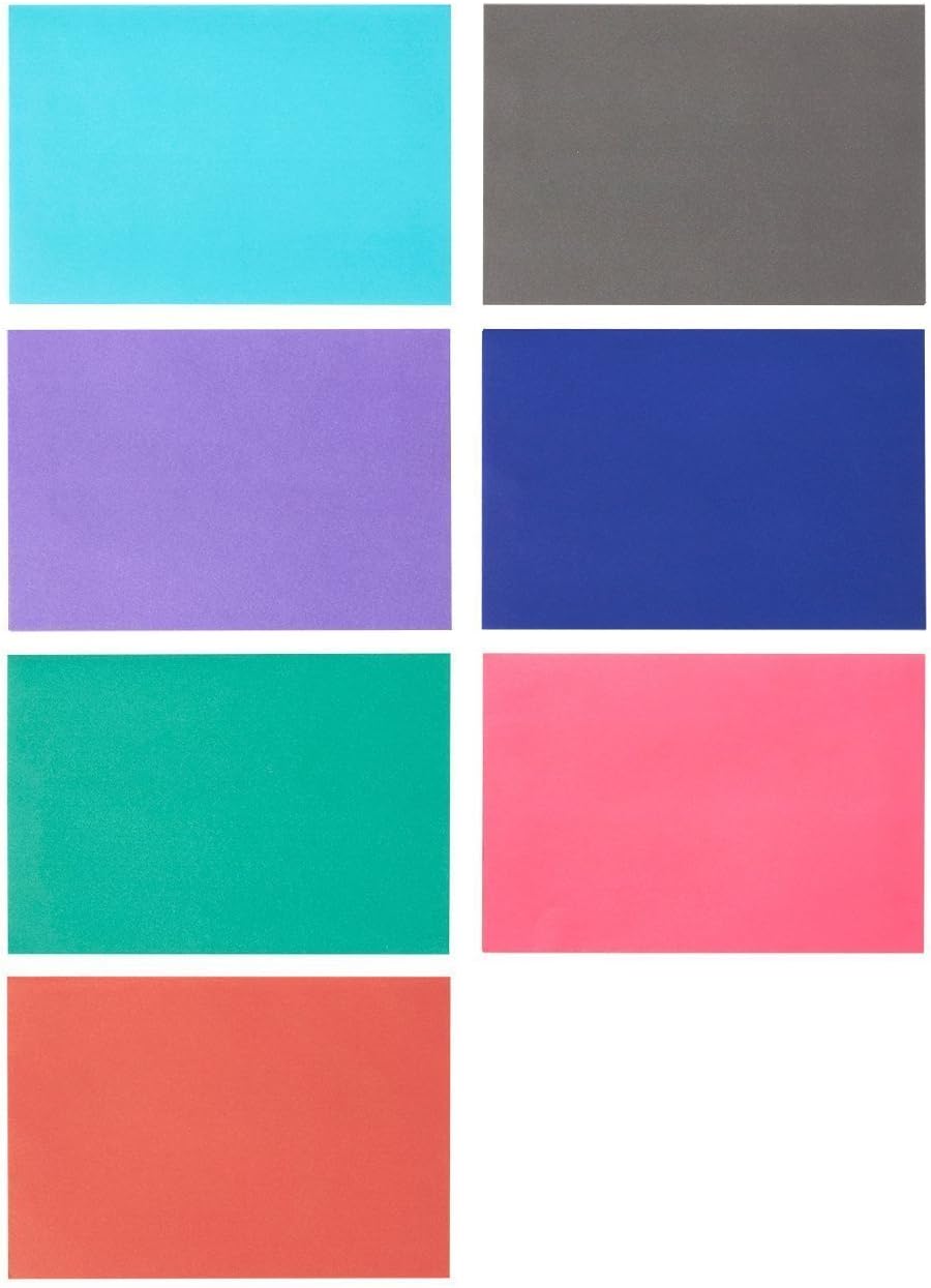 100 Pack A4 Envelopes - 4.25 x 6.25 Inches - Square Flap Photo Envelopes - Invitation Envelopes for Wedding Invitations - 100GSM, Assorted Colors : Office Products