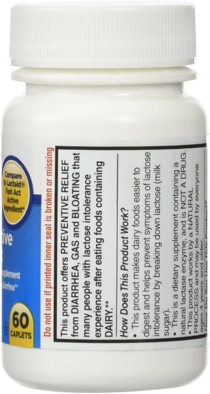 Equate Quick Action Dairy Digestive Supplement, 60ct: Health & Personal Care