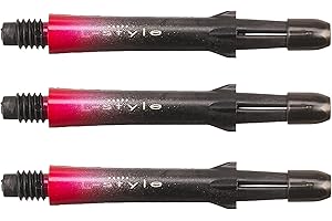 LSTYLE Dart Shafts: L-Shaft Carbon - Two Tone Ombre Gradient Stems - Red 260 in-Between Length