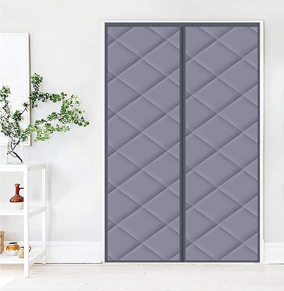 GettyGears Thermal Insulated Door Curtain Storm Wind Fleece