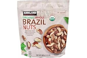 Kirkland Signature Organic Brazil Nuts, 1.5LB (Pack of 2,Total = 3LB) by Mialo Trusted Traders