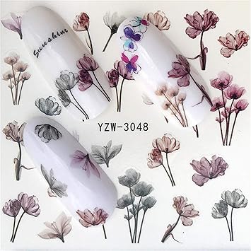Amazon Com 1 Sheet Vivid Unicorn Flower Water Decal Red Purple Pink Amazon Com 1 Sheet Vivid Unicorn Flower Water Decal Red Purple Pink