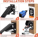 SPACEKEEPER 3 Inch Workbench Casters Kit 400KG Heavy Duty Retractable 4 Pack view 5
